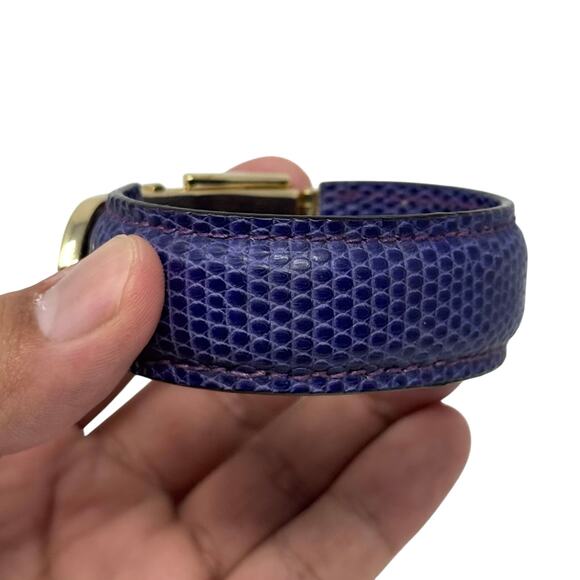 Gucci Purple Lizard Bracelet - Picture 5 of 16
